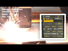 Демонстрация резки волоконного лазера мощностью 60 кВт (серия Thunder) --- резка 20 мм углеродистой стали